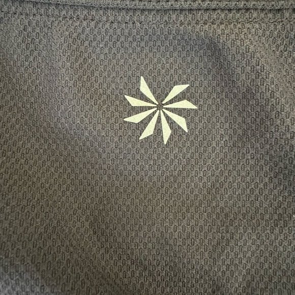 Athleta‎ Dark Grey Reflective Long Sleeve Running Workout Top Shirt Size Medium - Picture 4 of 5